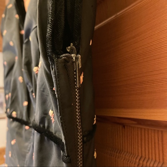 FABULOUS vintage rose bud taffeta dress, size S - Picture 6 of 11